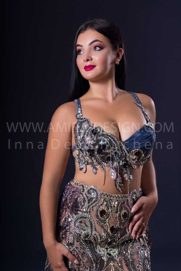 Professional bellydance costume (classic 211a)